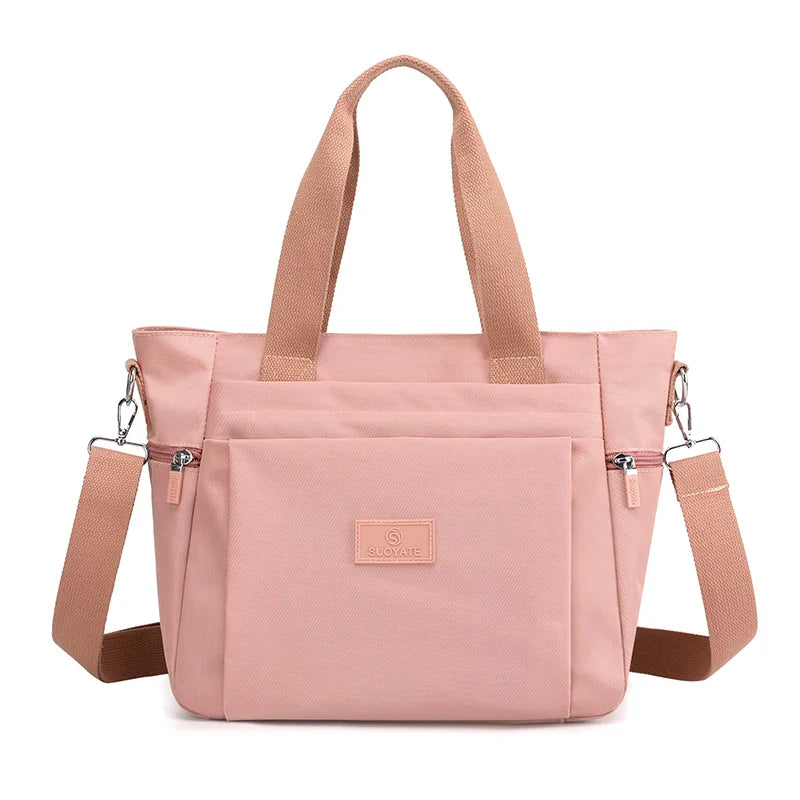Women Hand Luxury Handbags Nylon Top-handle Brand
