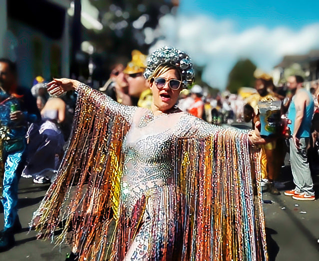 The Elton Rhinestone Fringe Bodysuit | Long Tassel Festival, Drag & Stage Outfit – Manifestie