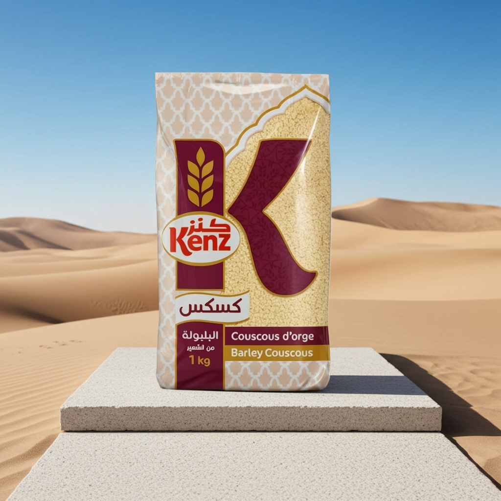 Moroccan Couscous - Kenz Whole Weat Couscous 1 kg