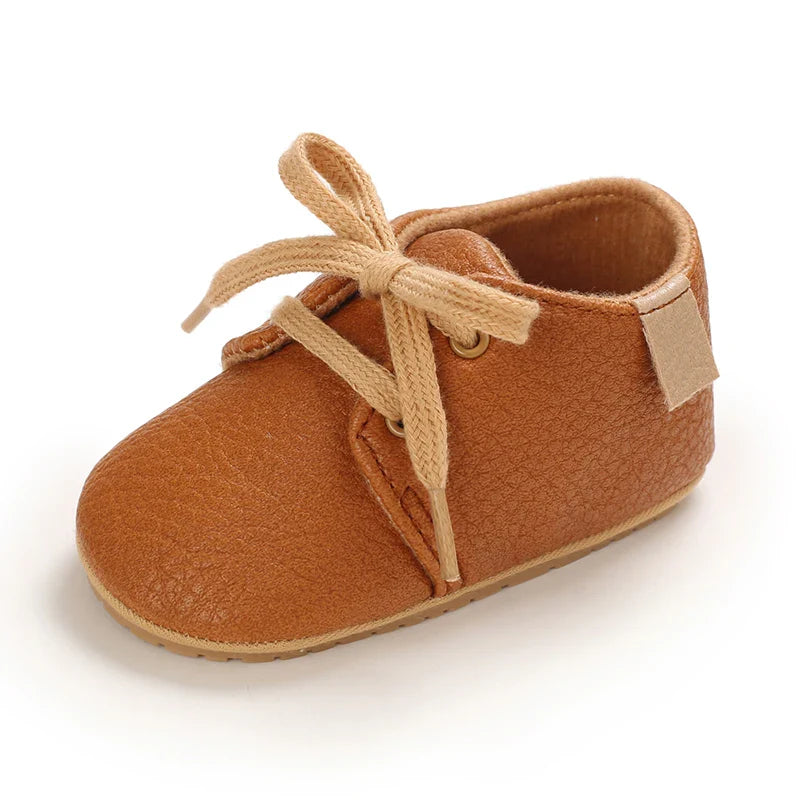 Baby Mid Top Sneakers - Classic Solid Color Casual Sneakers, Non slip Rubber Sole, Beginner's Children's Shoes.