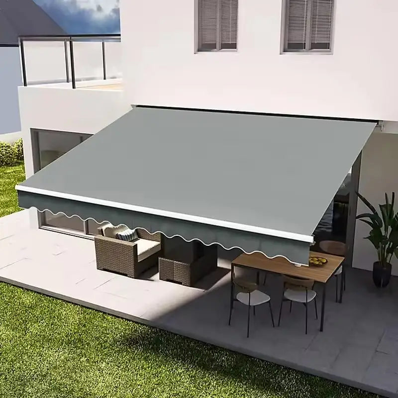 Outdoor retractable aluminum patio awning customized remote control