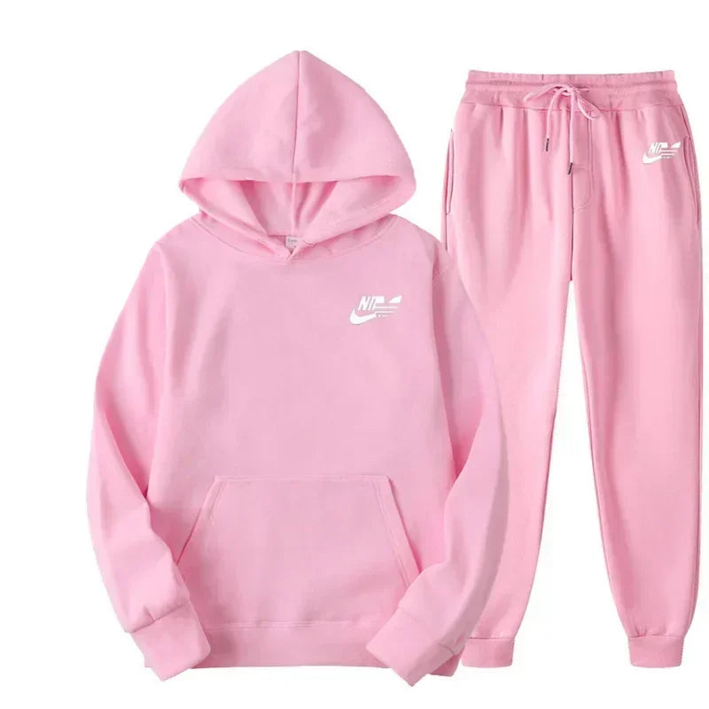 2025 Spring Autumn Men Casual Two Piece Sets, Sweatshirts Men Women Street Fashion Printed Sports Suit.