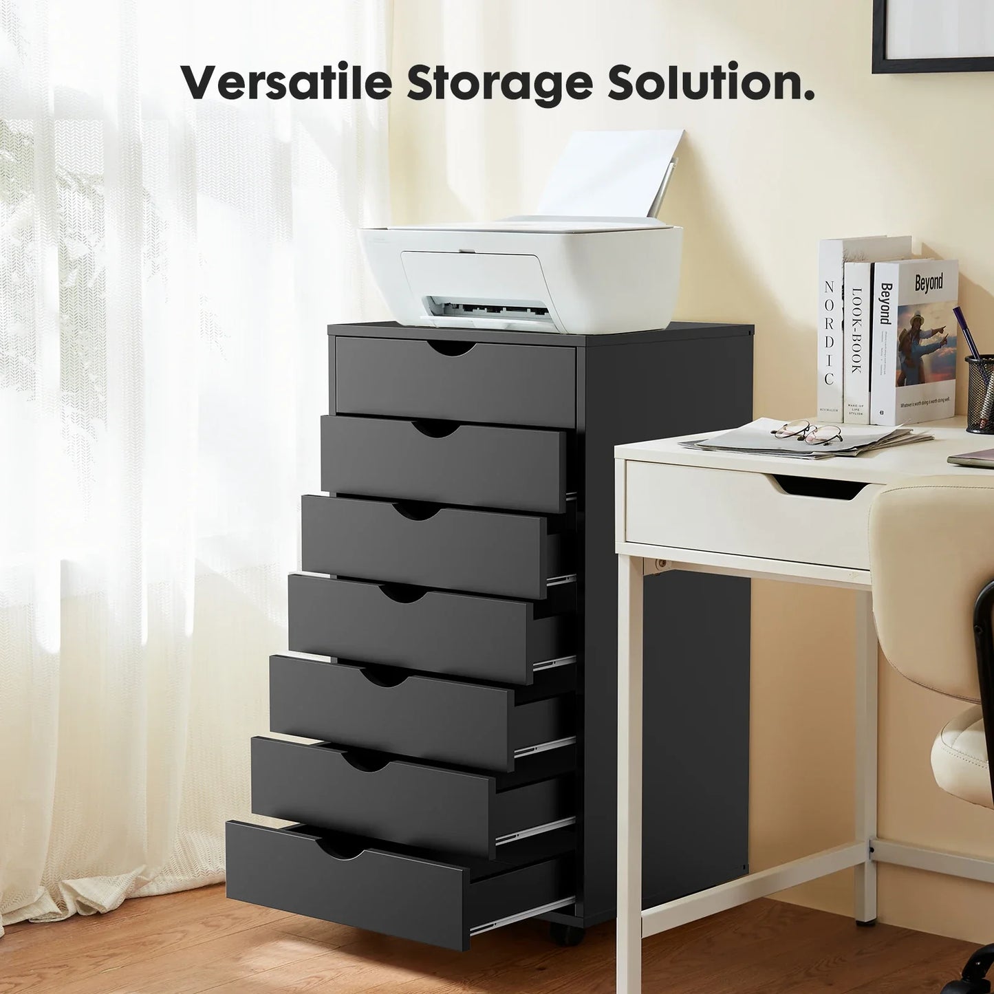 7 Drawer Chest Dressers Nightstand Storage Cabinet.