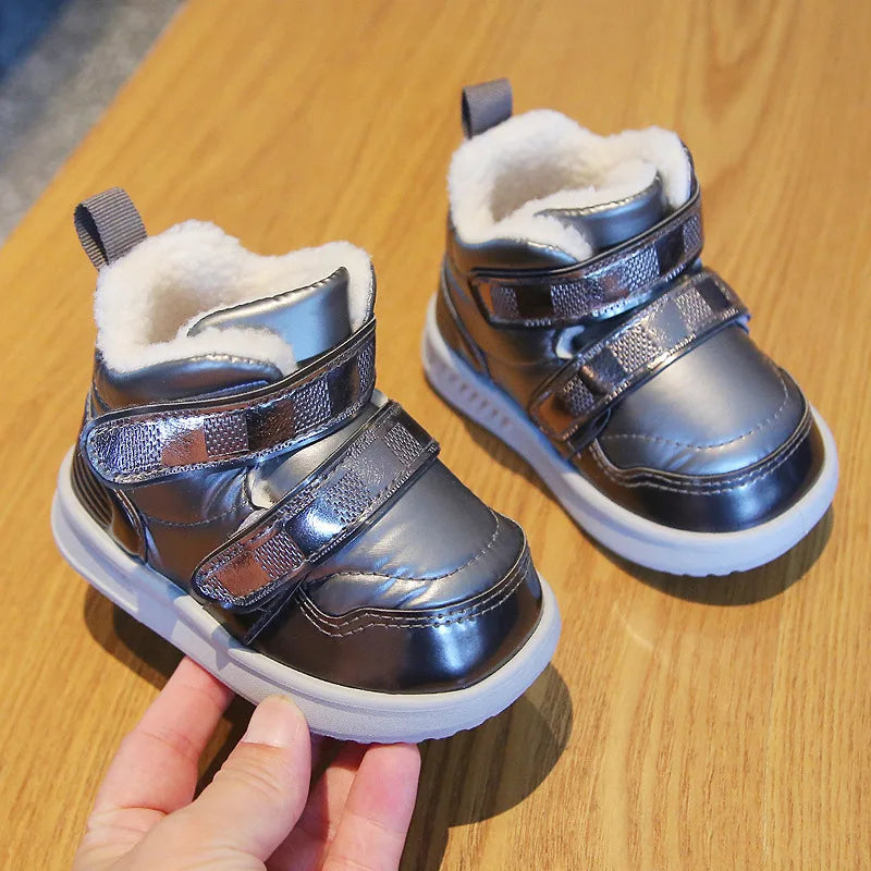 Kids Boots, Boys Shoes, Fashion Warm Girls Sneakers, Baby Short Boots.