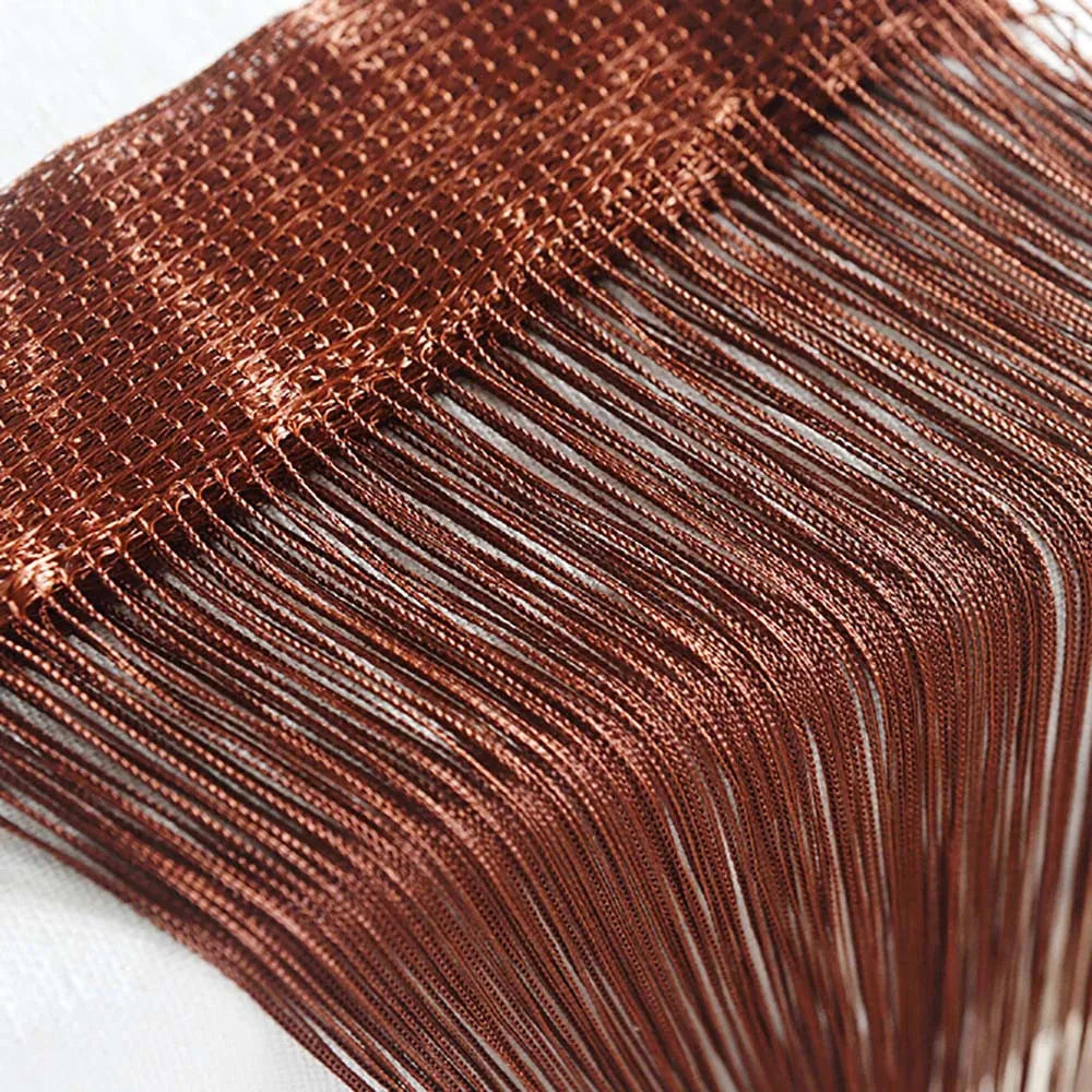 50cm X 200cm Thread Curtains Screen Ribbon String Divider Blind.