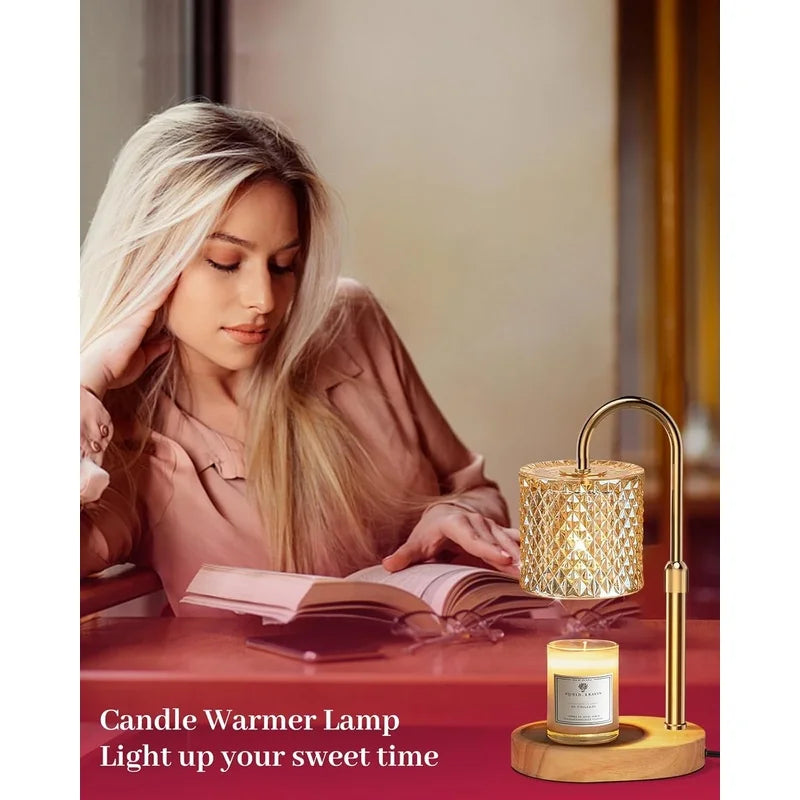 Candle Warmer Lamp with Timer, Dimmer, Adjustable Height, New Home Decor.