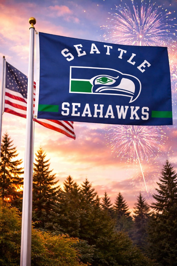 Seattle Seahawks Flag 3x5 Classic Logo
