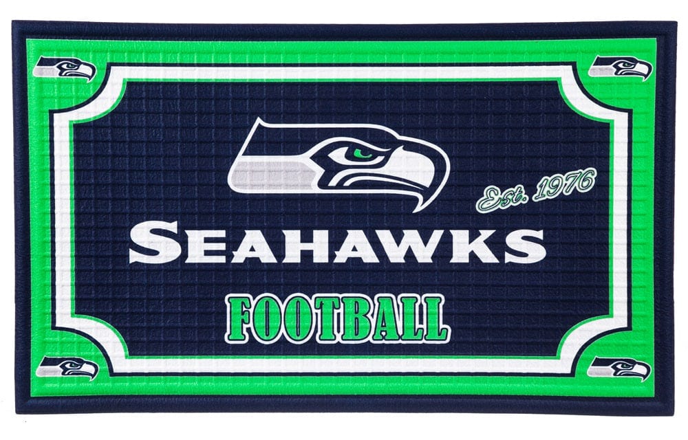 Seattle Seahawks Football Door Mat Embossed Floormat