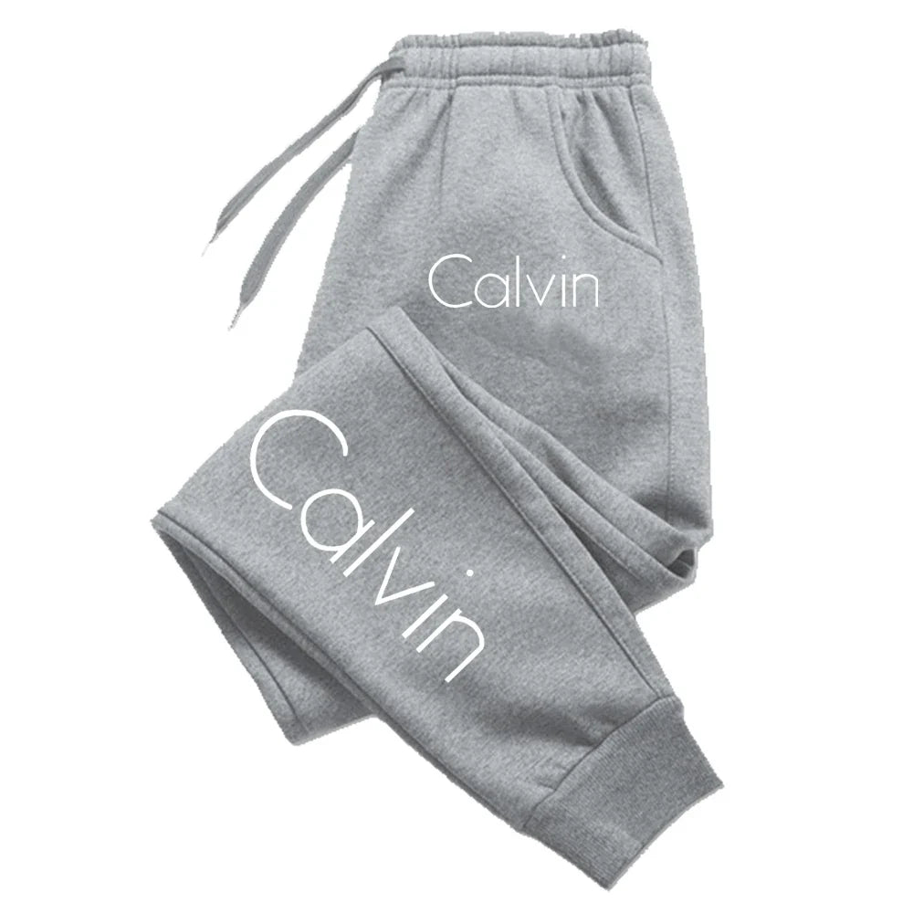 Casual Printed Sports Running Trousers Men Women Long Pants