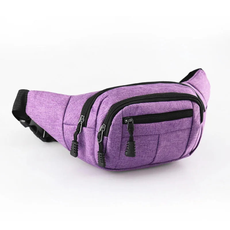 Men's Breast Package Waterproof Sports Bag Crossbody Banana Bag