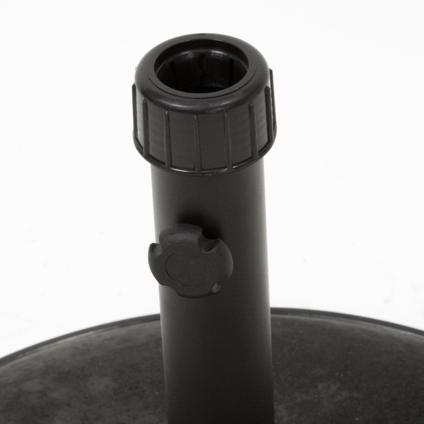 Stylish Concrete Umbrella Base with Iron Support Pole