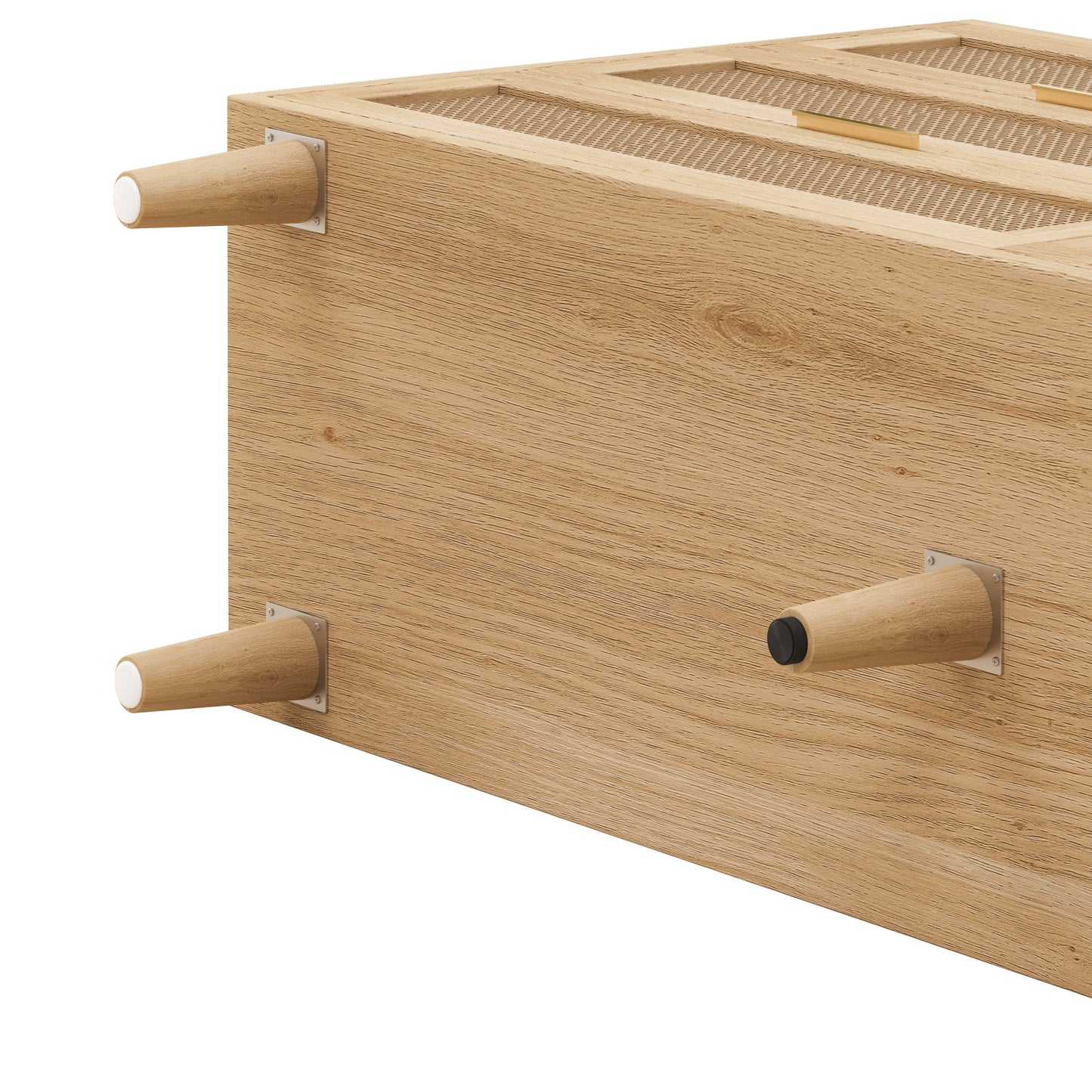 6-Drawers Rattan Storage Cabinet Natural