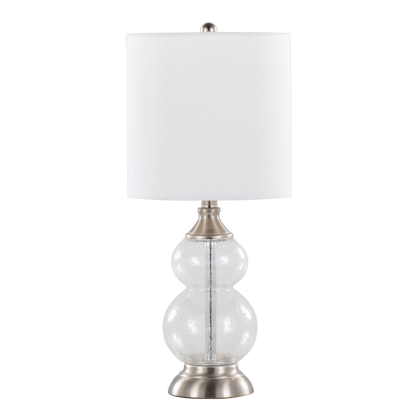 Belle Modern Seeded Glass Table Lamps – Set of 2