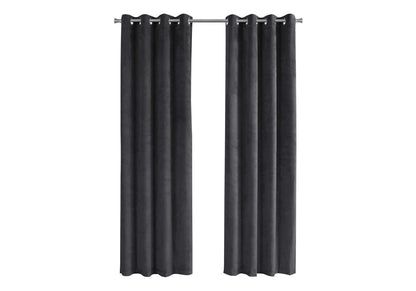 2 Pieces Set Room Darkening Curtain Panels with Grommet - Contemporary Style