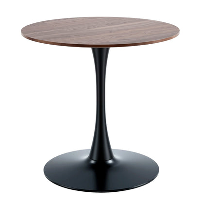 Mid-Century Tulip Table With Round Top and Pedestal Base