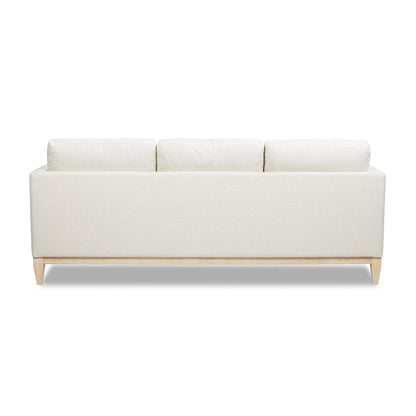 Knox 84' Modern Farmhouse Sofa, Flax White Linen