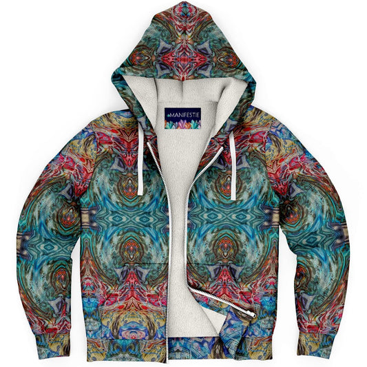 Sensory Input Premium Sherpa Lined Zip Hoodie