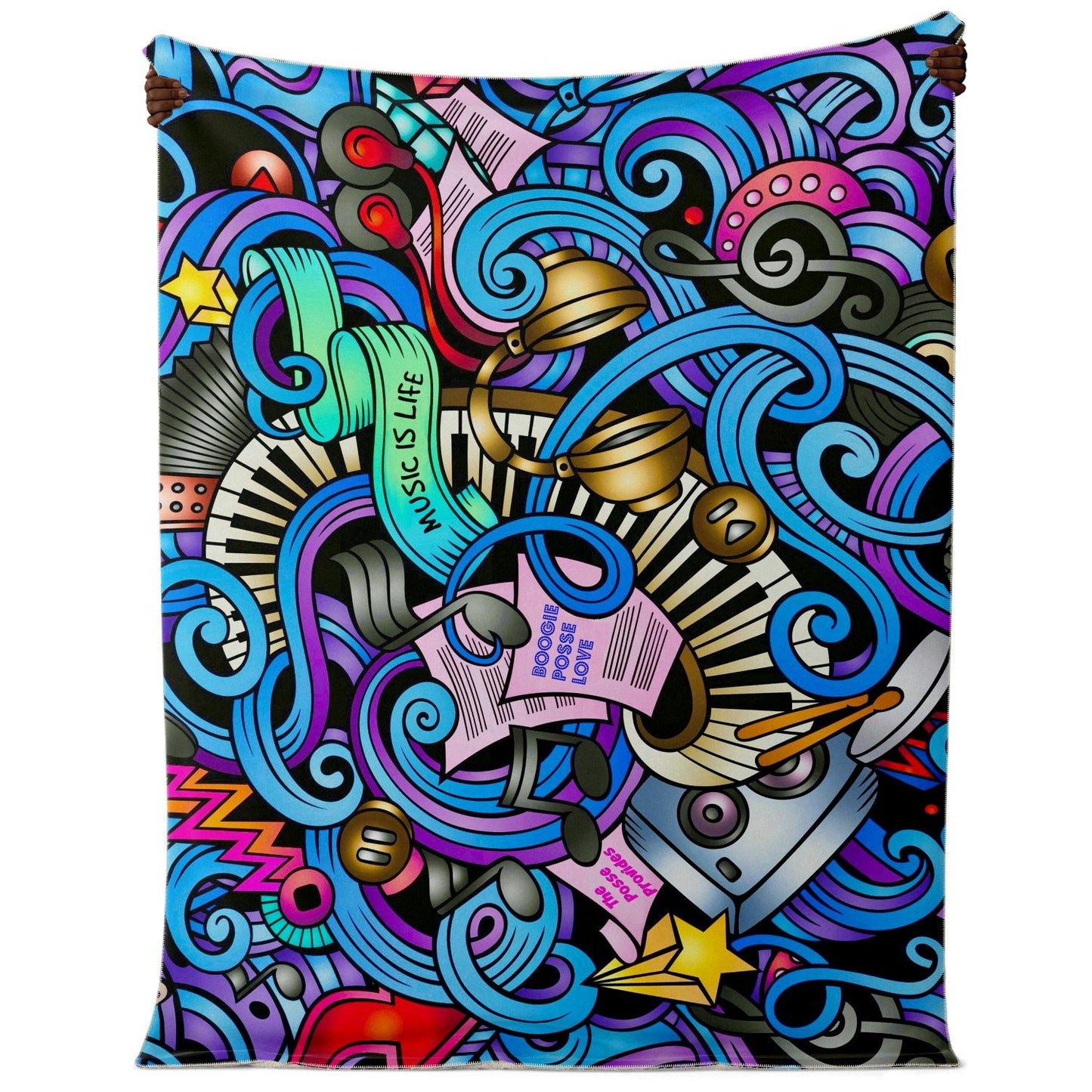 Boogie Posse Premium Microfleece Blanket