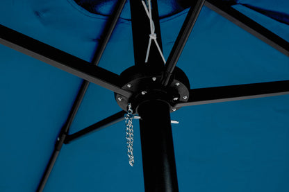 14.8 Ft Double Sided Outdoor Umbrella Rectangular Large with Crank