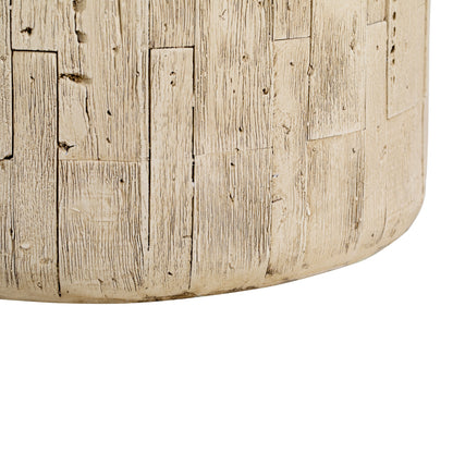 Outdoor Wood Grain Rustic MGO Side Table with Realistic Wood Vibe