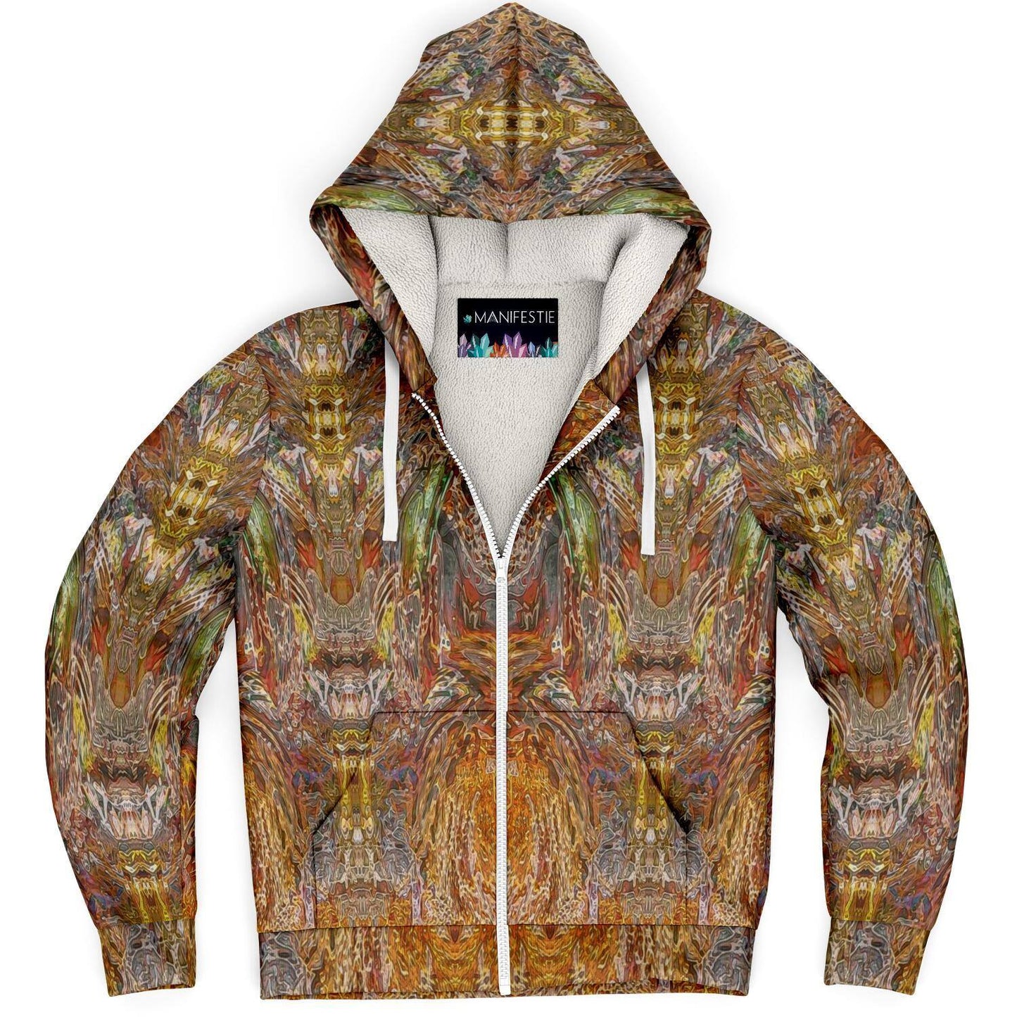 Golden Amber Premium Sherpa Lined Zip Hoodie