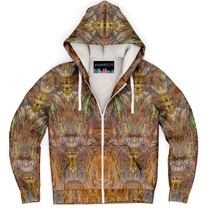 Golden Amber Premium Sherpa Lined Zip Hoodie