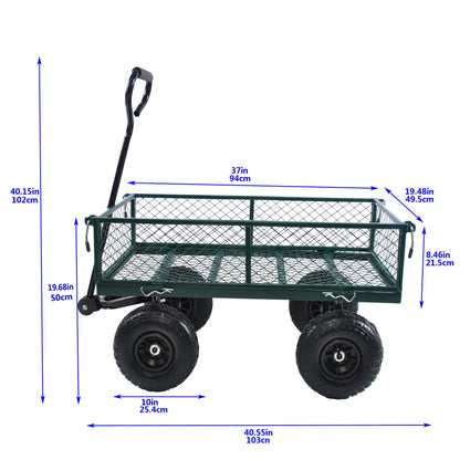 Wagon Cart Garden Cart Trucks in Green