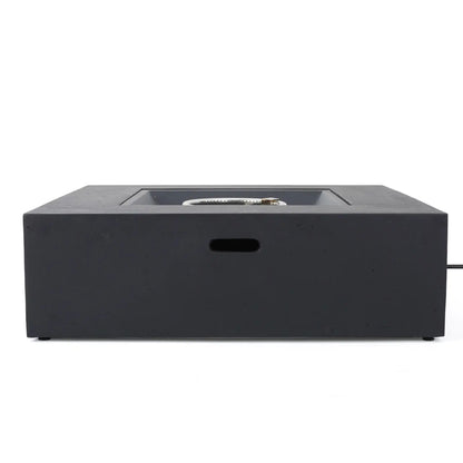 Modern 50,000 Btu Square Fire Table With Propane Tank
