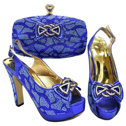 Summer Purple Pointed High Heel Sandals with Bag