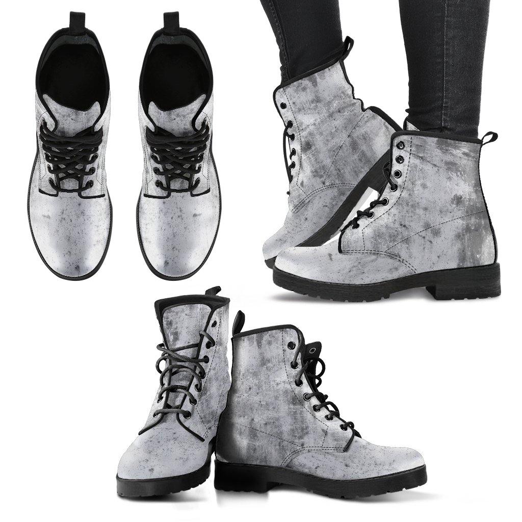 Sidewalker  Memory Foam Boots | All Season Lace Up Boots | Vegan Leather Combat Boot