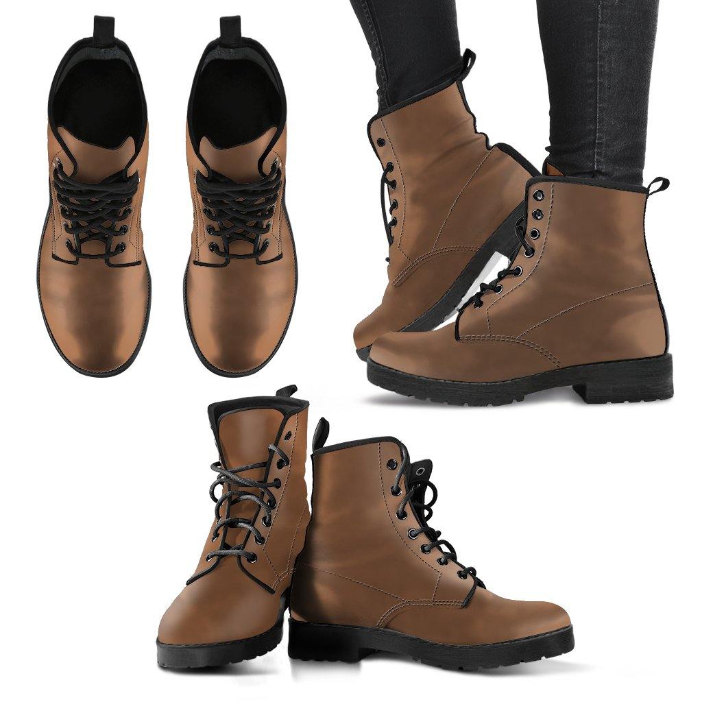 Coffee Brown Vegan Boots