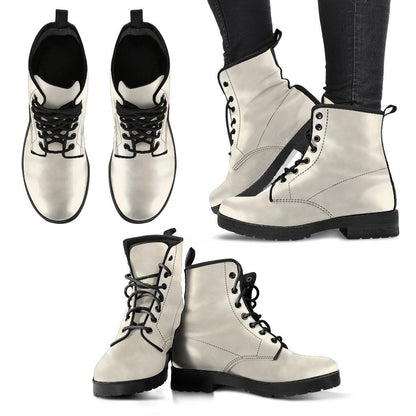 Pearl  Memory Foam Boots | All Season Lace Up Boots | Vegan Leather Combat Boot