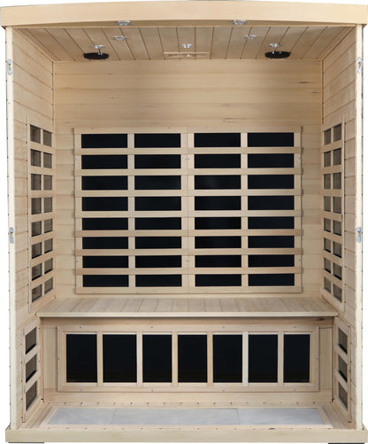 Low EMF Three person Far infrared sauna room (Roof & Floor)