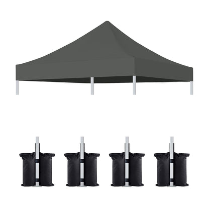 Canopy Replacement Top with 4 Pack W8 Bags (Frame Not Included)