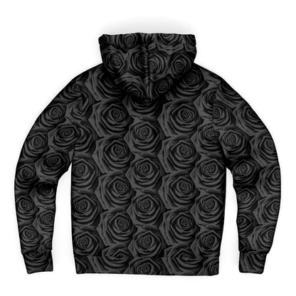 BLACK ROSES Premium Sherpa Lined ZIP HOODIE