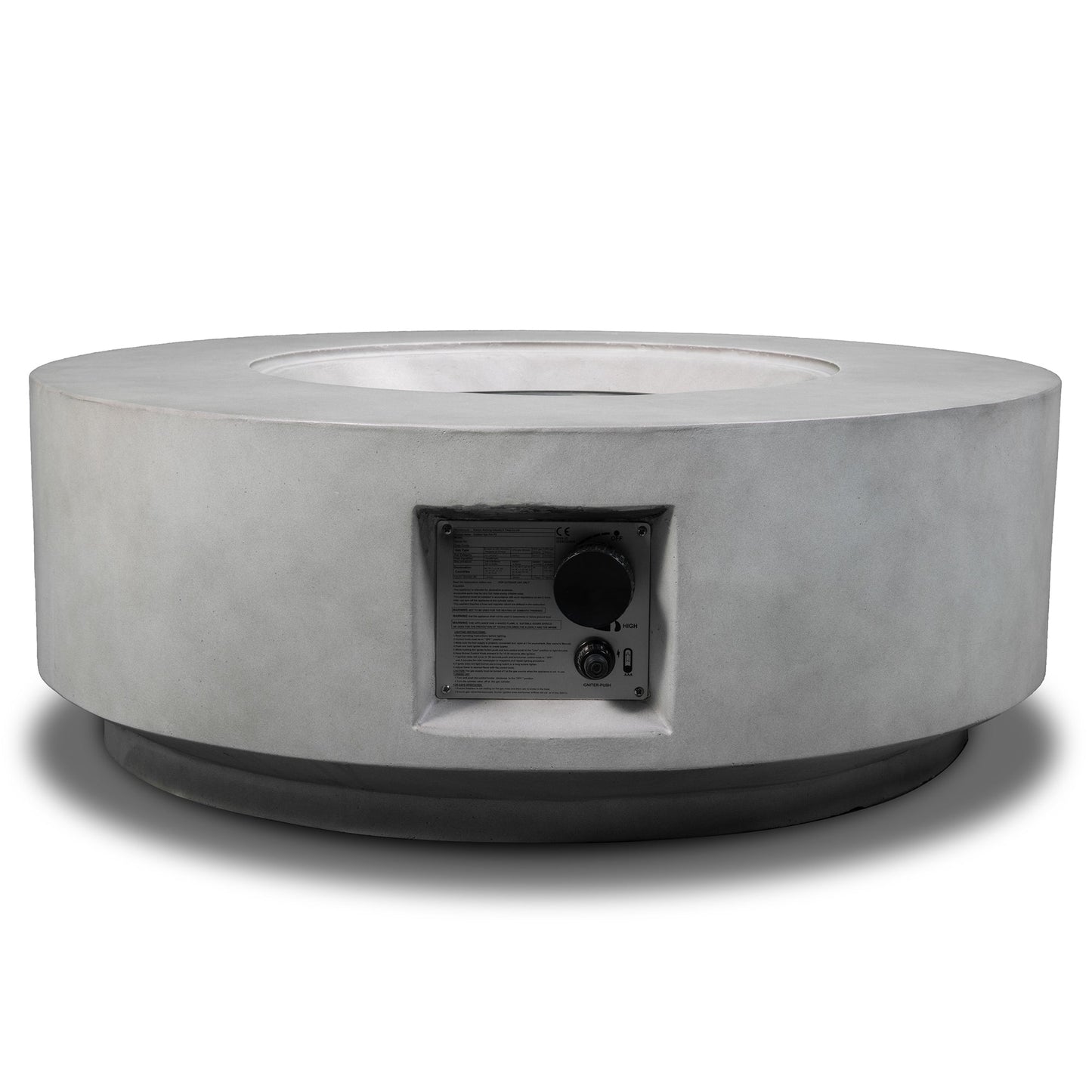 30" Propane Gas Fire Pit Table - Light Gray Concrete