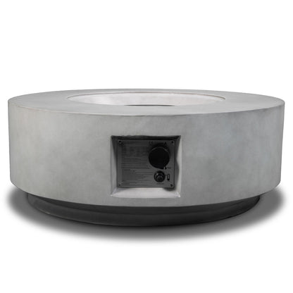 30" Propane Gas Fire Pit Table - Light Gray Concrete