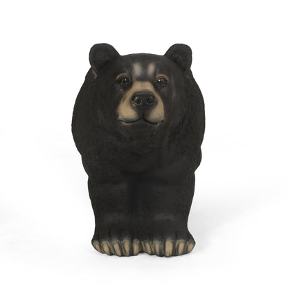 MGO Bear Bench, Concrete Outdoor Bench, Matte Black