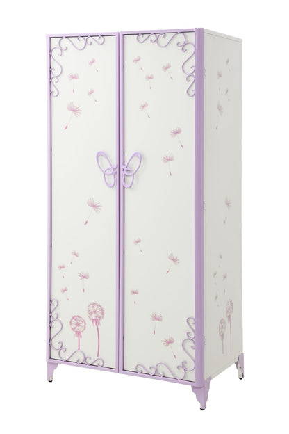 Priya II Synthetic Leather Purple Wardrobe
