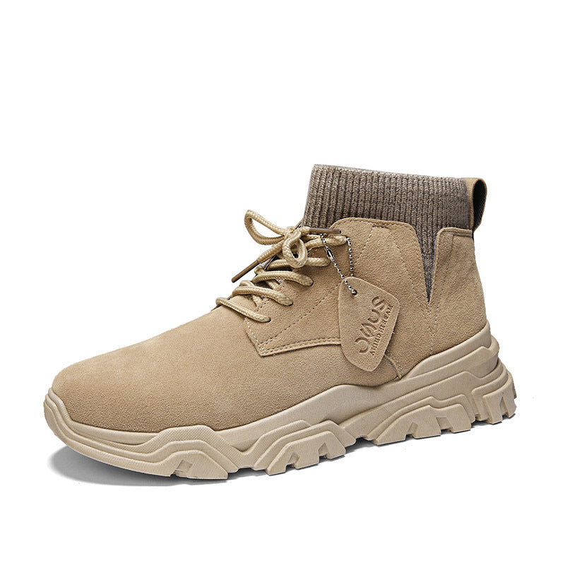 Plus Velvet Martin Boots Men's Tide High To Help British Style