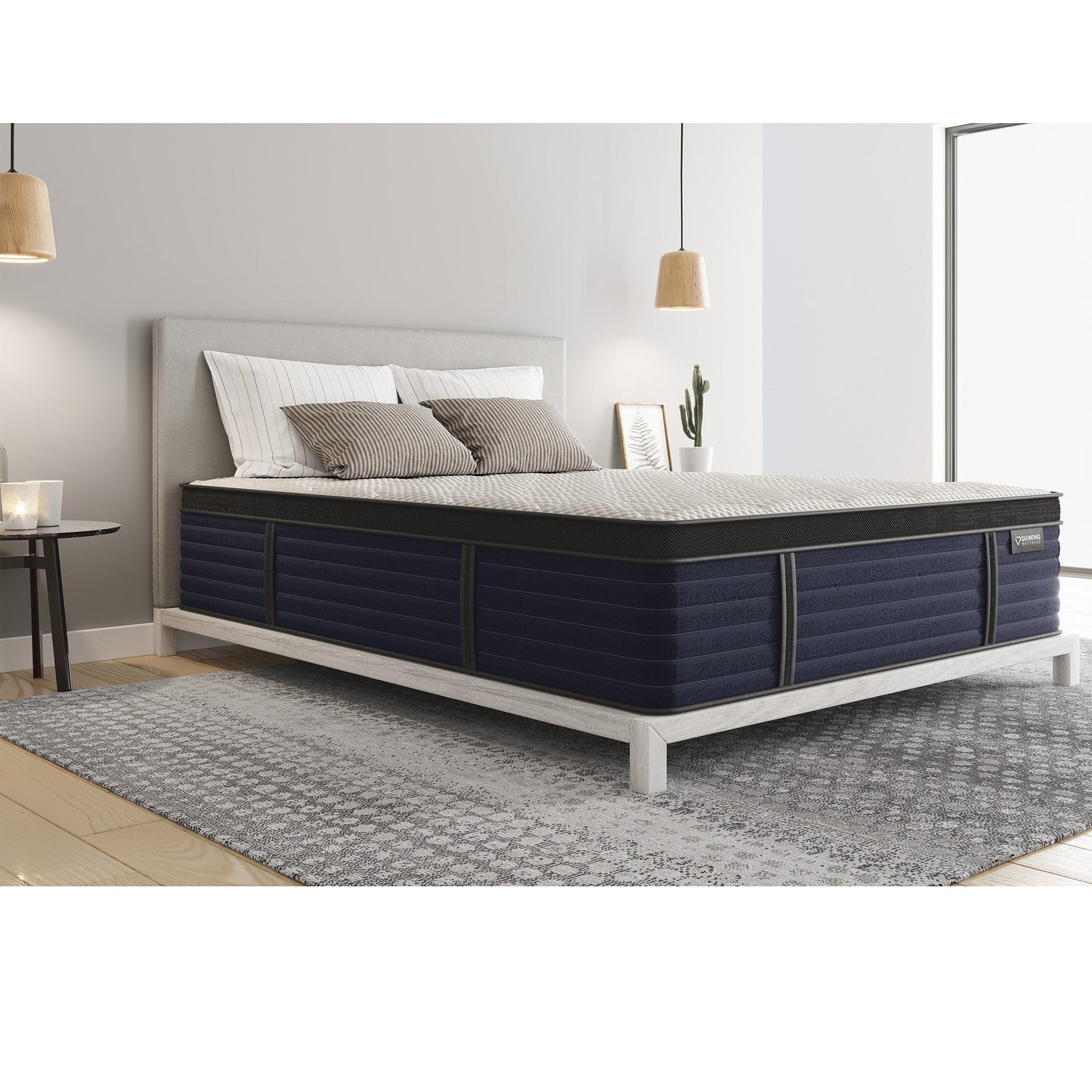 Diamond Hughes Cool Responsive Latex Hybrid Mattress - Queen 14.5" Firm