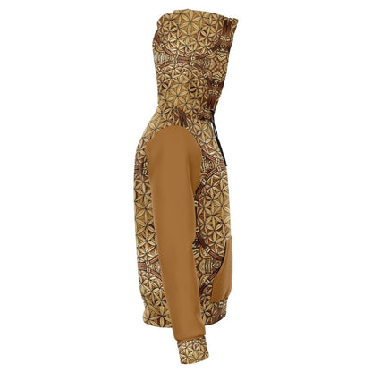 GOLDEN FLOWER OF LIFE PREMIUM PULLOVER HOODIE