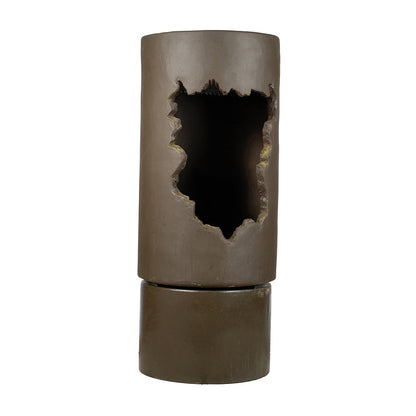 Large Outdoor Water Fountain with Light - Contemporary Calming Elegance
