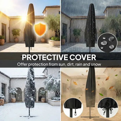 Large Garden Umbrella, Outdoor Hanging Cantilever Umbrella