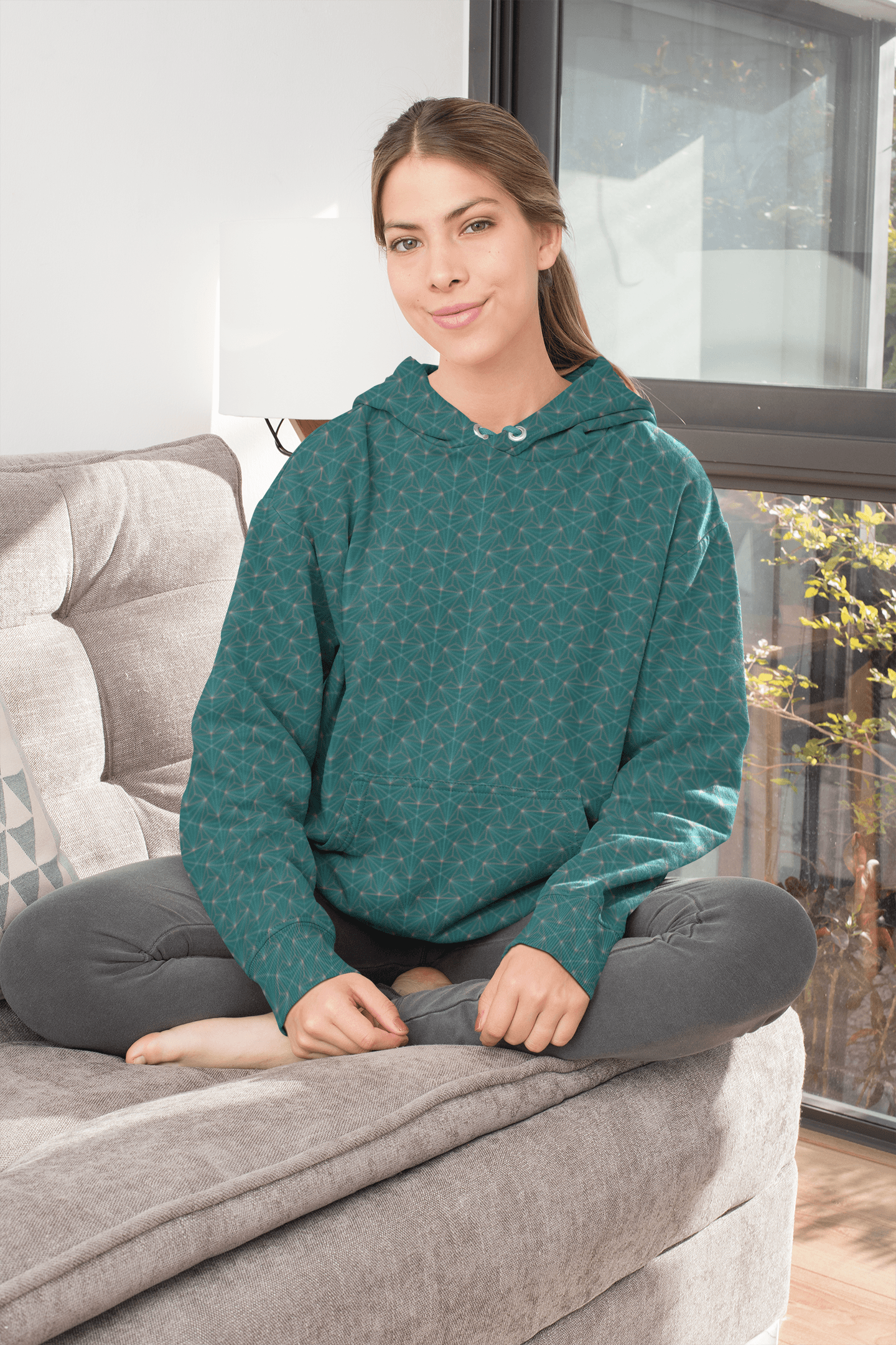 Turquoise Sacred Connections Premium Pullover Hoodie