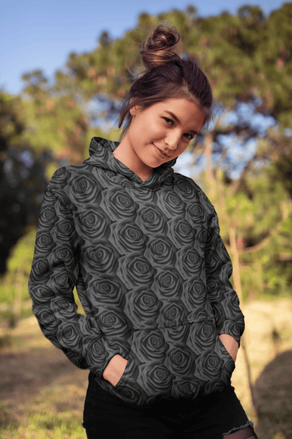 Black Roses Premium Pullover Hoodie