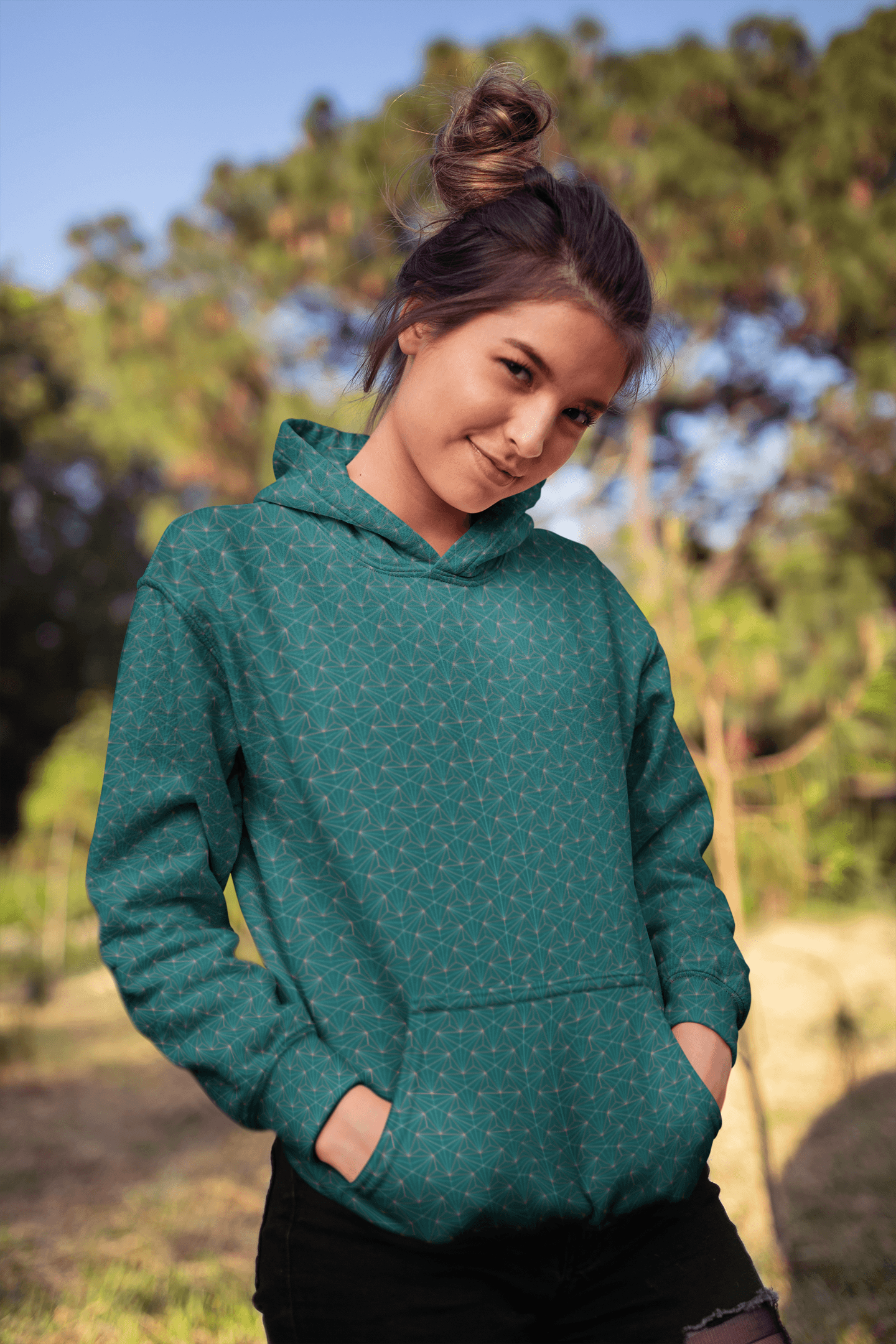 Turquoise Sacred Connections Premium Pullover Hoodie