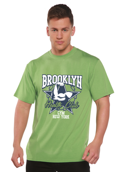 Brooklyn Health Club Men's Bamboo Viscose/Organic Cotton Short Sleeve Graphic T-Shirt