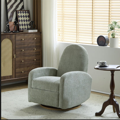 Contemporary 360 Swivel and Glider Recliner Chair