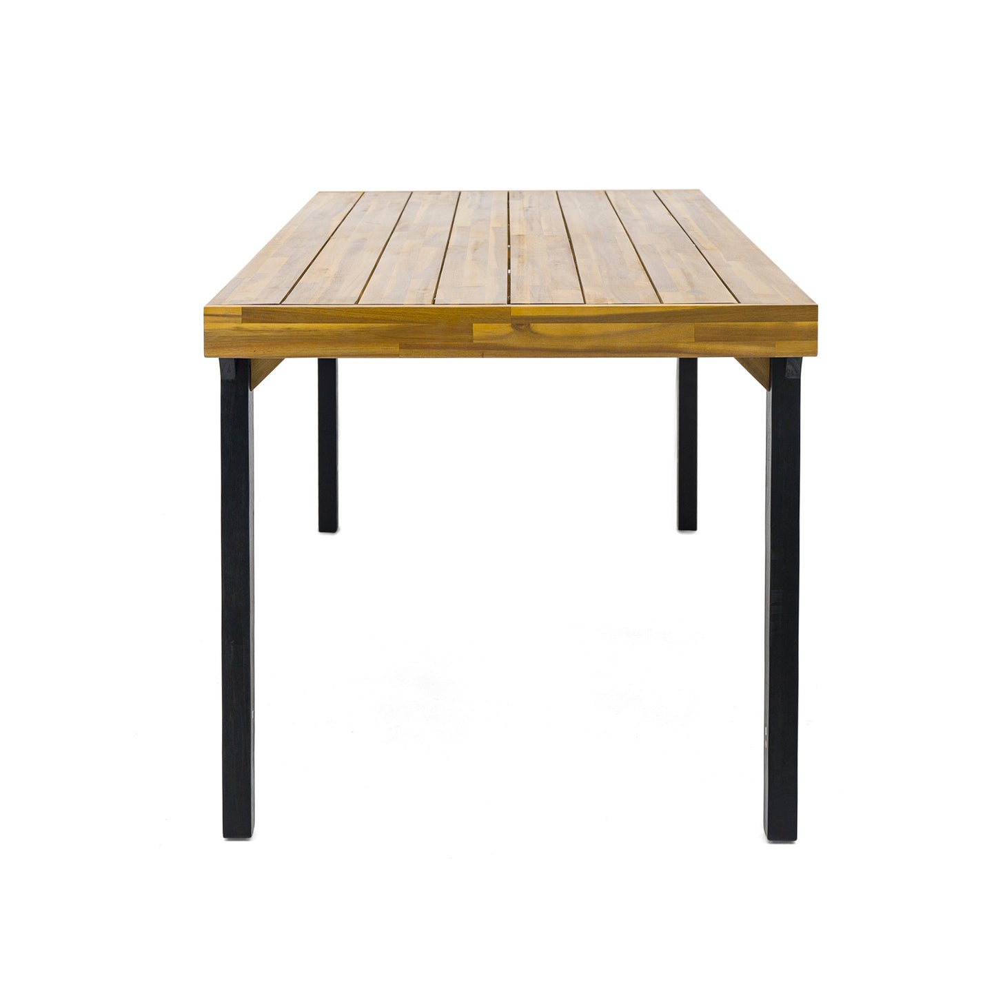 Acacia Wood Patio Dining Table, 69'L Rectangle Outdoor Table